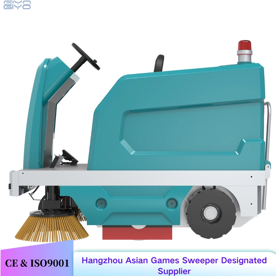 S1600R Intelligent Ride On Street Floor Sweeper With Roof