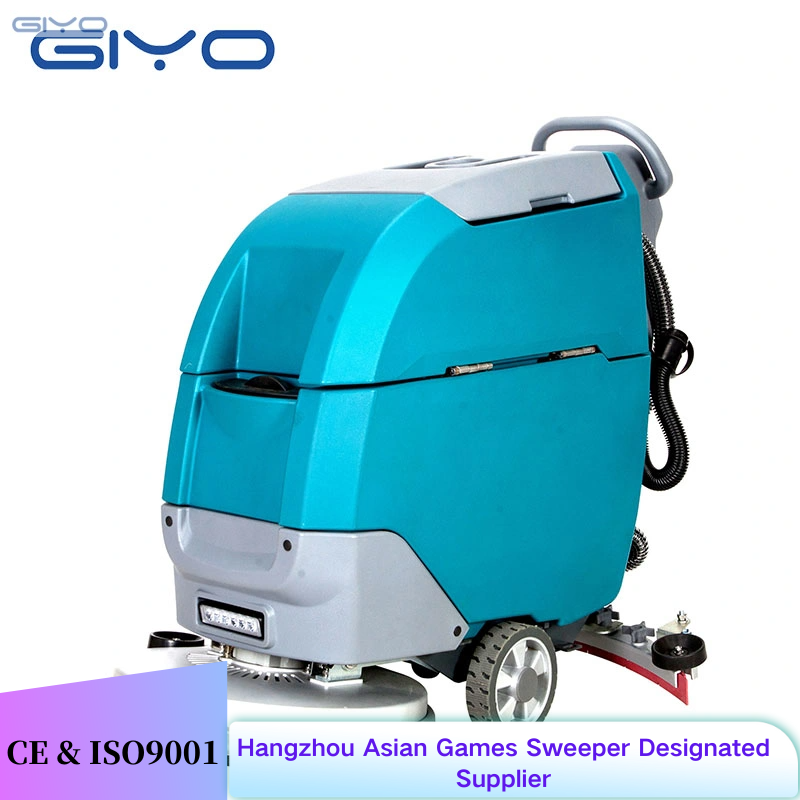 A7E Walk Behind Hand Push Floor Scrubber With Wires