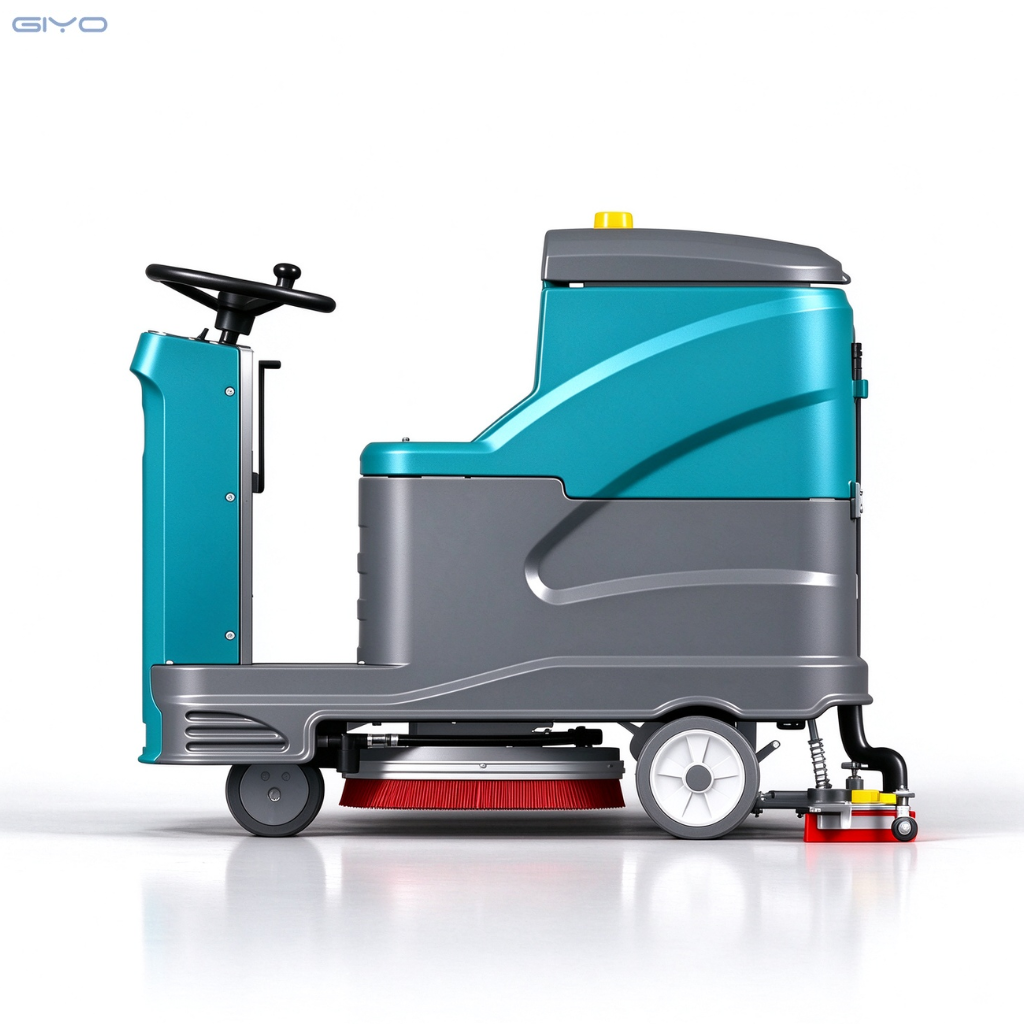 X8 Single Brush Version Ride On Floor Scrubber